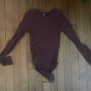 zara ribbed bodysuit
